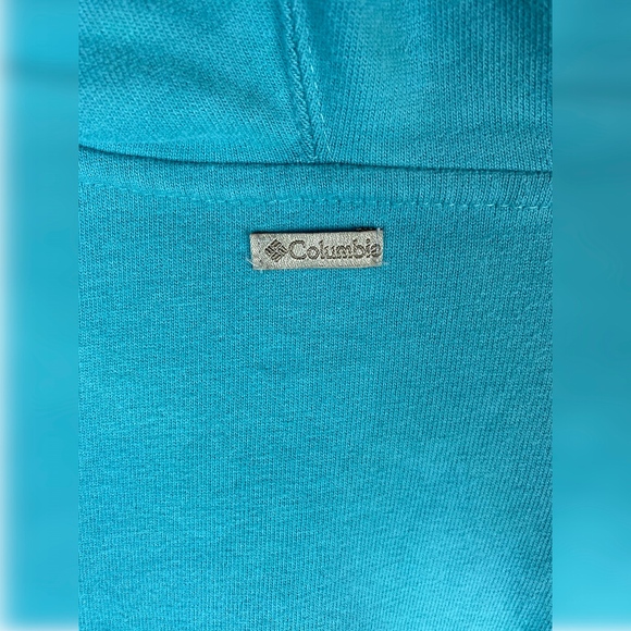 Columbia Teal Hoodie Women Sz LG - Picture 4 of 6